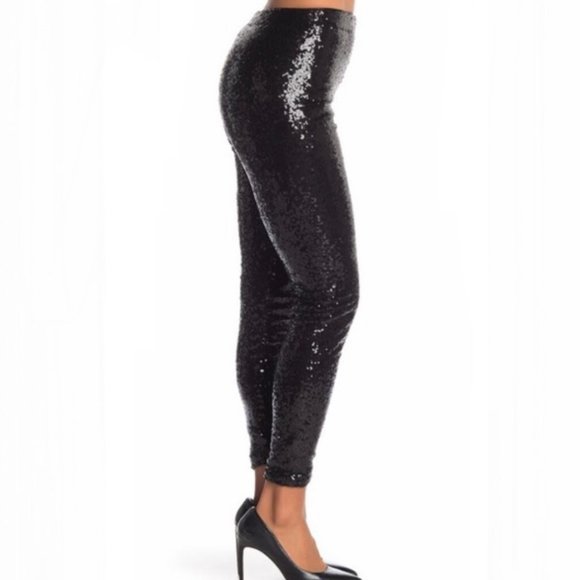 WAYF High Waist Sequin Leggings - Picture 2 of 8